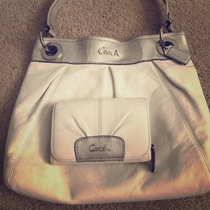 Used Coach purse and wallet